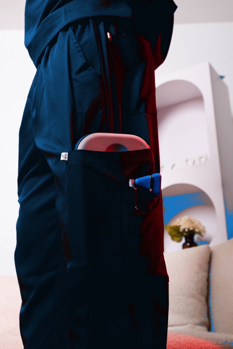 Coupe et finitions du pantalon — tenue de bloc Medworld